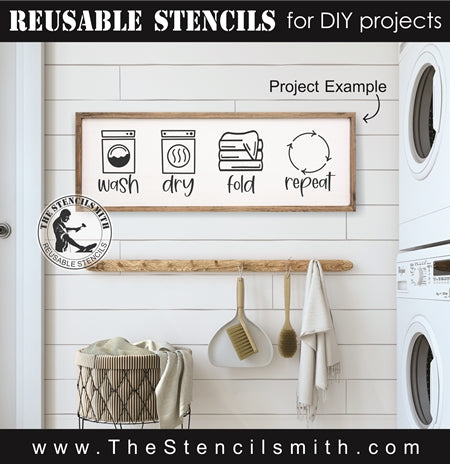 7639 - Wash Dry Fold Repeat - The Stencilsmith
