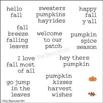 7640 - Fall phrases - The Stencilsmith