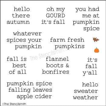 7641 - Fall phrases - The Stencilsmith