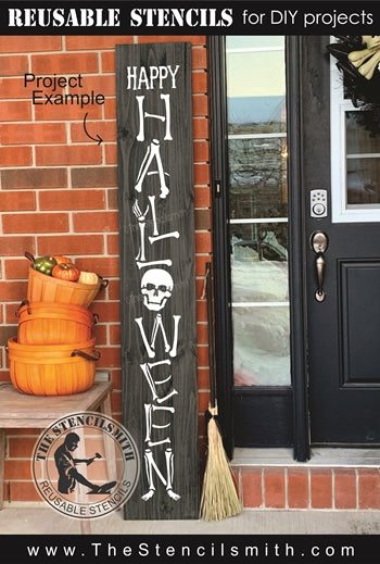 7651 - Happy Halloween (skeleton) - The Stencilsmith