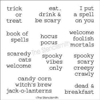 7655 - Halloween phrases - The Stencilsmith