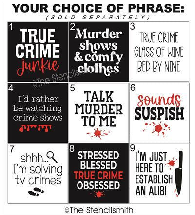 7660 - Crime Show minis - The Stencilsmith