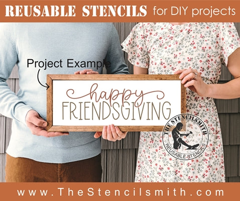 7668 - happy FRIENDSGIVING - The Stencilsmith