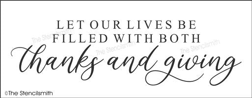 7679 - let our lives be filled with both - The Stencilsmith