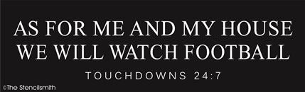 7683 - As for me and my house Football - The Stencilsmith