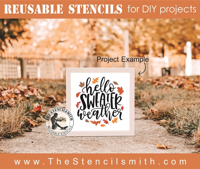 7687 - hello sweater weather - The Stencilsmith