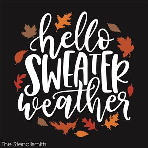 7687 - hello sweater weather - The Stencilsmith