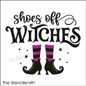 7704 - shoes off witches - The Stencilsmith
