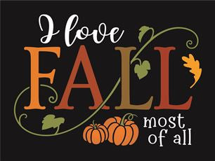 7720 - I love FALL most of all - The Stencilsmith