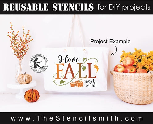 7720 - I love FALL most of all - The Stencilsmith