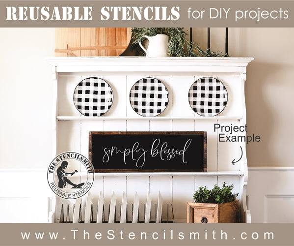 7731 - simply blessed - The Stencilsmith
