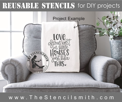 7745 - love grows best in little - The Stencilsmith