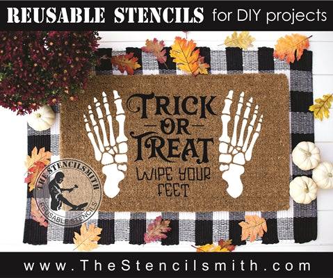 7746 - Trick or Treat wipe your feet - The Stencilsmith