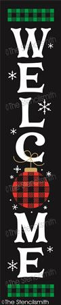 7763 - Welcome (plaid ornament) - The Stencilsmith
