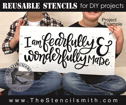 7768 - I am fearfully and wonderfully made - The Stencilsmith