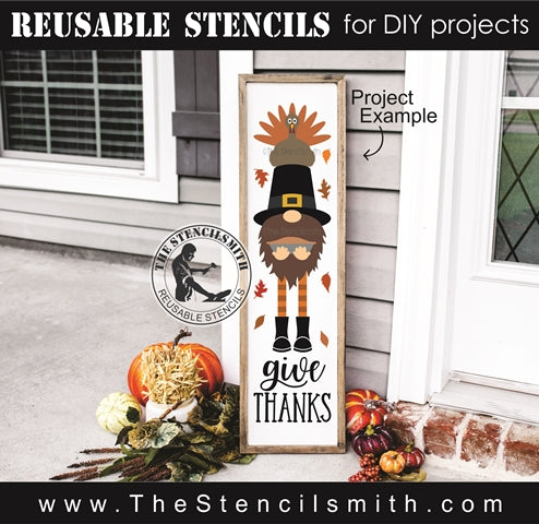 7777 - give thanks gnome - The Stencilsmith