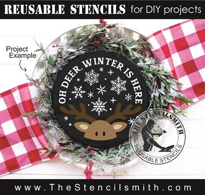 7789 - Oh Deer, Winter is here - The Stencilsmith