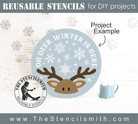 7789 - Oh Deer, Winter is here - The Stencilsmith