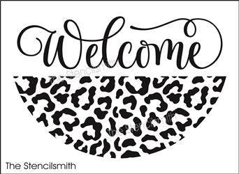 7793 - Welcome (leopard) - The Stencilsmith