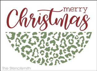 7798 - Merry Christmas (leopard) - The Stencilsmith