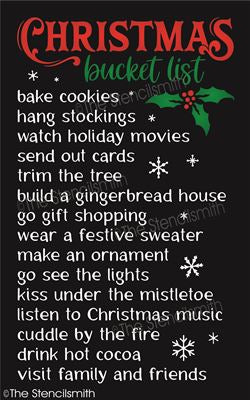 7803 - Christmas Bucket List - The Stencilsmith