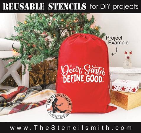 7819 - Dear Santa define good - The Stencilsmith