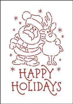 7822 - Happy Holidays - The Stencilsmith
