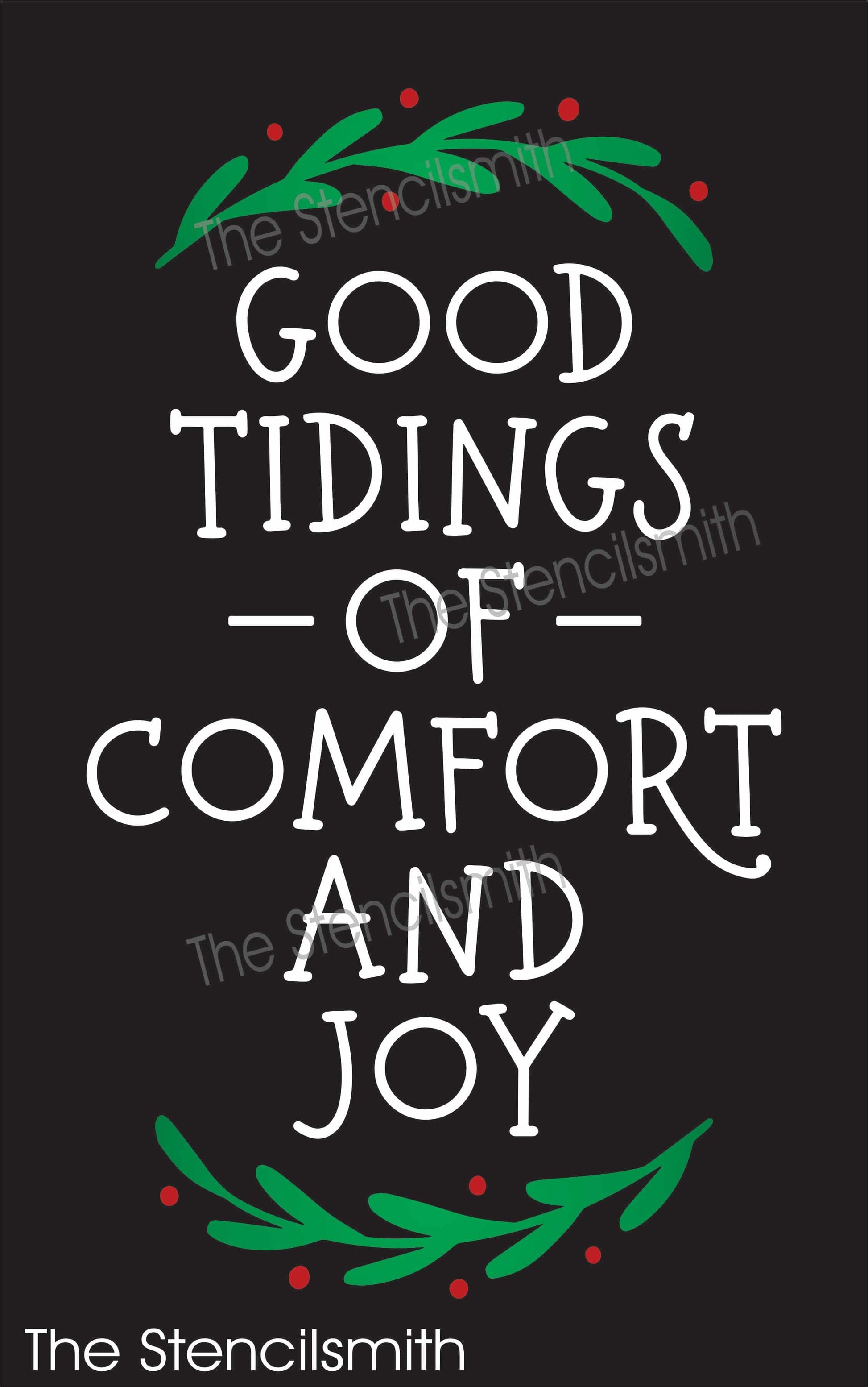 7824 - good tidings of comfort and joy - The Stencilsmith