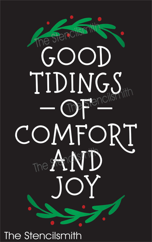 7824 - good tidings of comfort and joy - The Stencilsmith