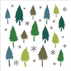 7827 - Pine Trees - The Stencilsmith