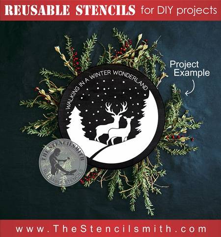 7832 - Walking in a winter wonderland - The Stencilsmith