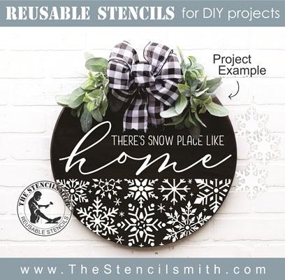 7839 - there's snow place like home - The Stencilsmith