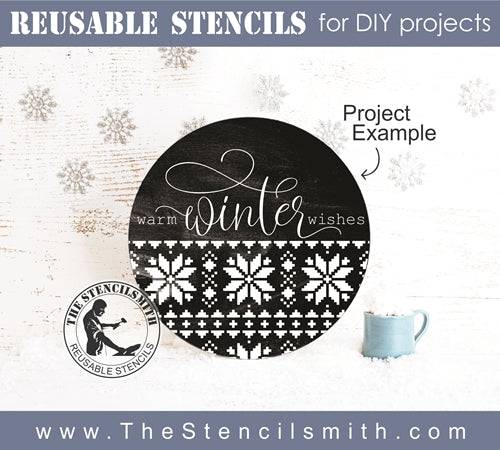 7842 - warm winter wishes - The Stencilsmith