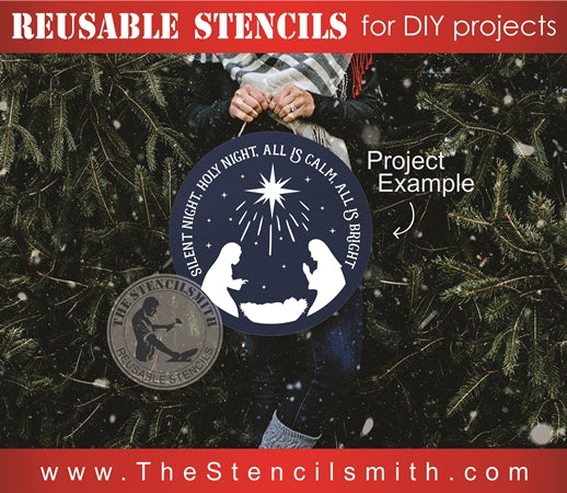 7843 - Silent Night Holy Night - The Stencilsmith