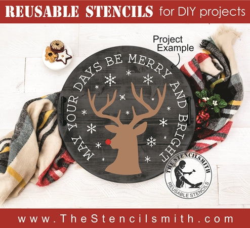 7851 - may your days be merry - The Stencilsmith