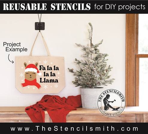 7852 - Fa la la llama - The Stencilsmith