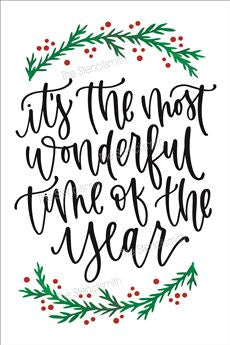 7858 - It's the most wonderful time - The Stencilsmith