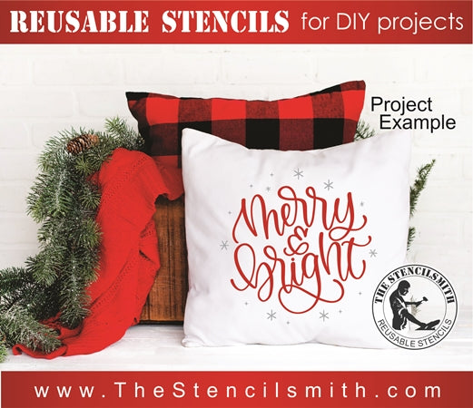7861 - merry & bright - The Stencilsmith