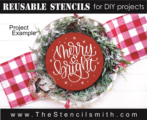 7861 - merry & bright - The Stencilsmith