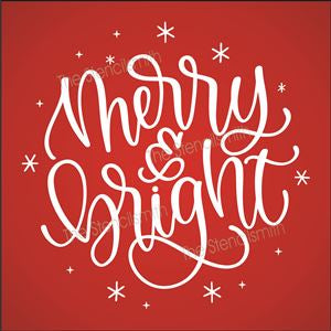 7861 - merry & bright - The Stencilsmith