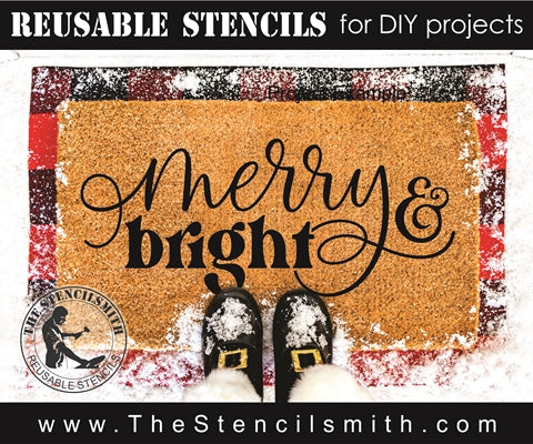 7880 - merry & bright - The Stencilsmith