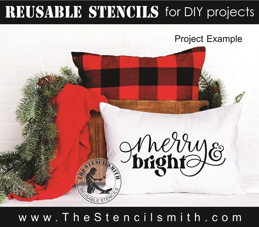 7880 - merry & bright - The Stencilsmith