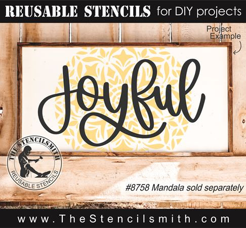 7884 - joyful - The Stencilsmith