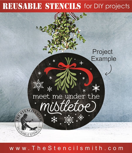 7890 - meet me under the mistletoe - The Stencilsmith
