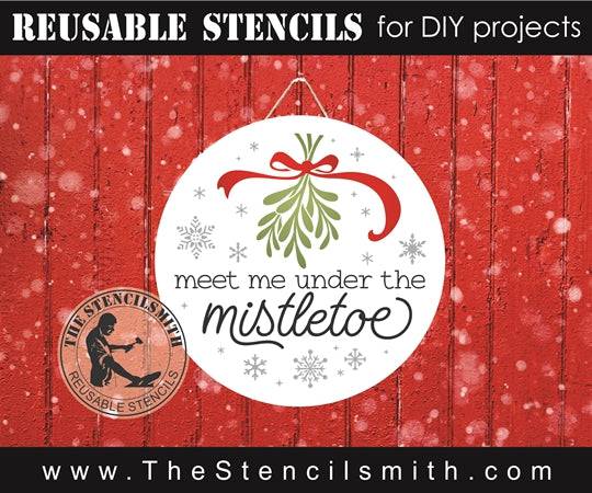 7890 - meet me under the mistletoe - The Stencilsmith