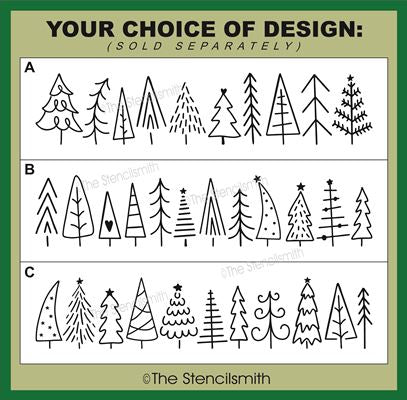 7891 - Christmas Trees - The Stencilsmith