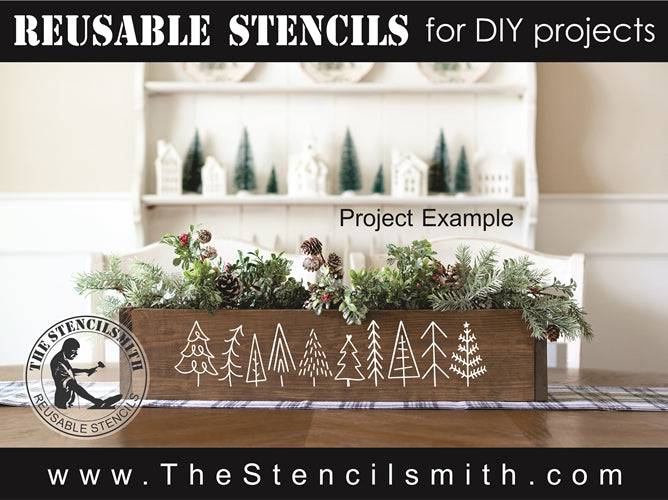 7891 - Christmas Trees - The Stencilsmith