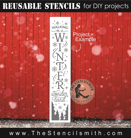 7892 - walking in a winter wonderland - The Stencilsmith