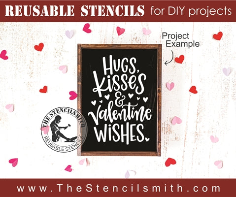 7915 - Hugs, Kisses & Valentine wishes - The Stencilsmith