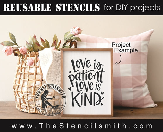 7922 - love is patient - The Stencilsmith